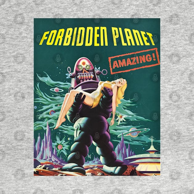 Vintage Forbidden Planet Poster (1956) by Bugsponge